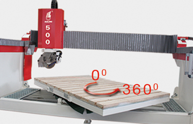 מכונות חיתוך אבן HUALONG HSNC-500 3 צירים CNC גשר מסור אבן מכונת חיתוך לעיבוד כיור שולחן מטבח משטח