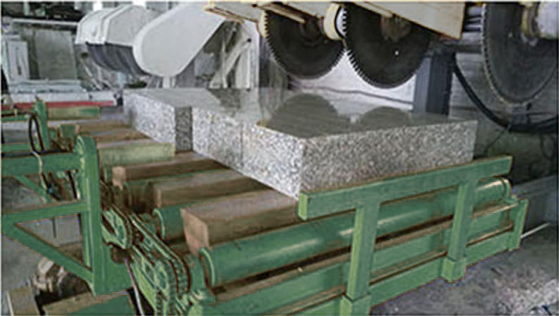 Hualong Stone Machinery מכונת חיתוך אבן שפה 3 דיסקים לגניט קרבסטון HLSQ3-2600